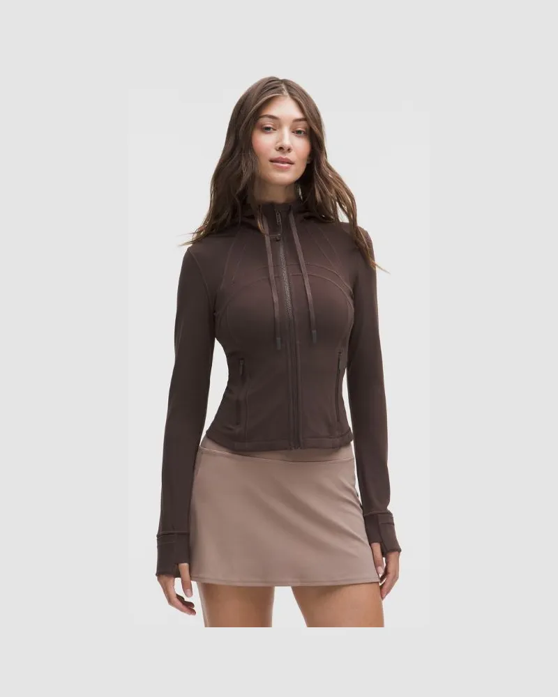 LULULEMON Define Crop-Jacke mit Kapuze Nulu für Frauen – Größe in Espresso Espresso
