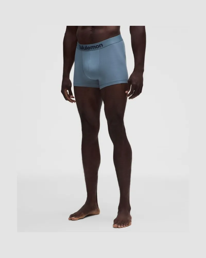LULULEMON Always In Motion Boxershorts für Männer – 8 cm – Größe in Steel Blue Steel