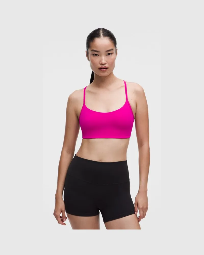 LULULEMON Flow Y BH Leichter Halt für A/B-Cups Evolve für Frauen – Größe in Pink Flare Pink