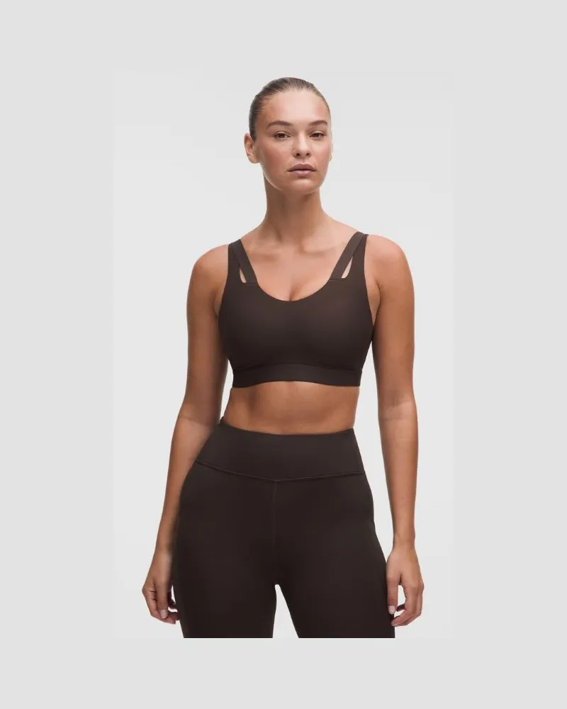LULULEMON Levitation Sport-BH für Frauen – Größe in Mahogany Muse Mahogany