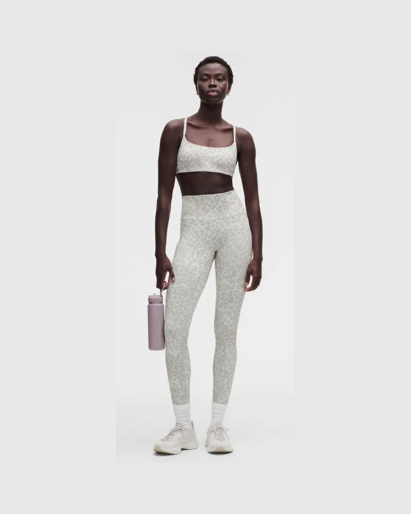 LULULEMON Wunder Train No Line Leggings mit hohem Bund für Frauen – 71 cm – Größe in True Leopard White Multi True