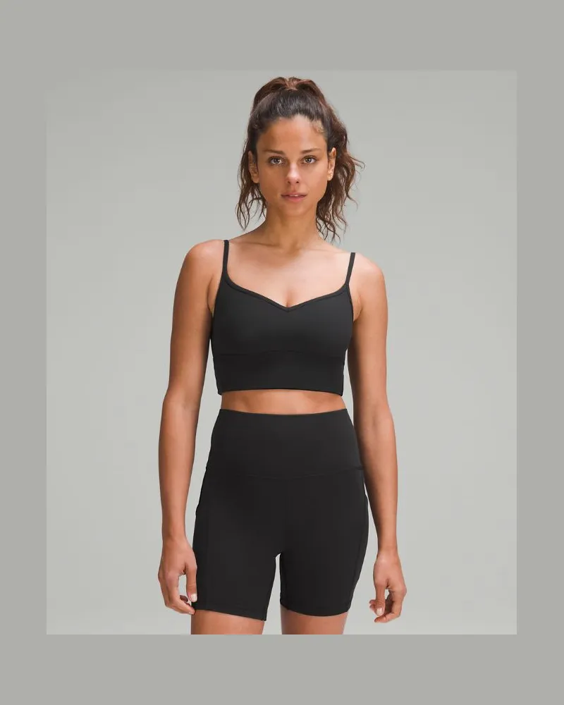 LULULEMON Align BH mit Herzausschnitt Leichter Halt A/B-Cups für Frauen – Größe 2 in Black Black