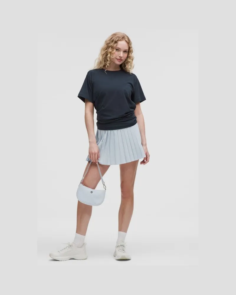 LULULEMON T-Shirt aus Bio- mit Rundhalsausschnitt für Frauen – Größe in True Navy True