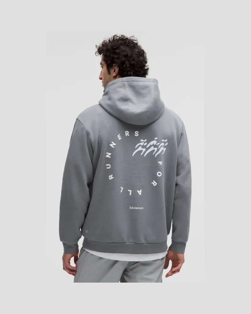 LULULEMON Steady State Hoodie Laufgrafik für Männer – Größe in Solar Grey Solar