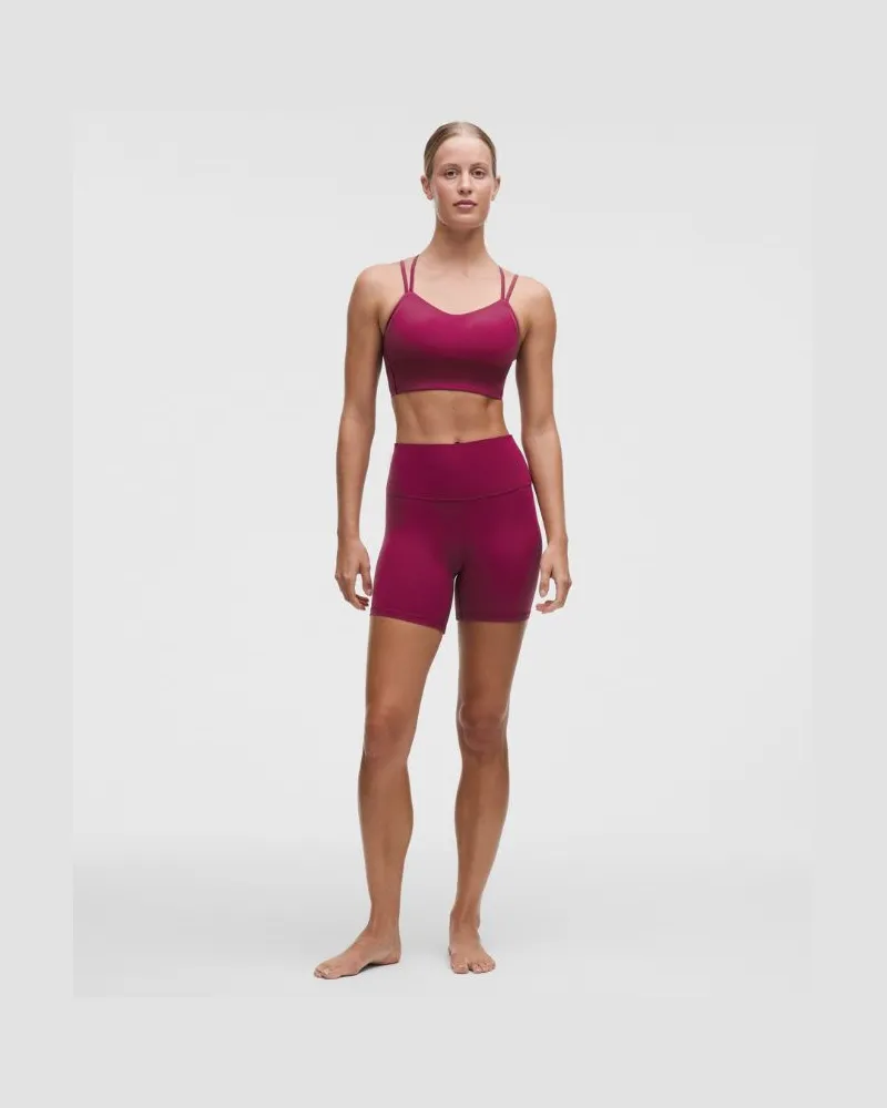 LULULEMON Align Shorts mit hohem Bund für Frauen – 15 cm – Größe in Raspberry Rave Raspberry