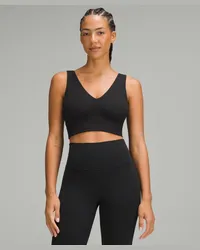 LULULEMON Align BH mit V-Ausschnitt Leichter Halt DDD/G-Cups Black