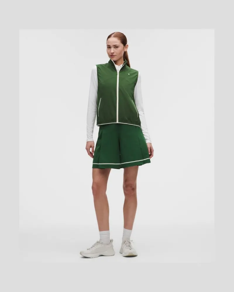 LULULEMON Golfshorts mit hohem Bund und Kellerfalte für Frauen – 18 cm – Größe in Ivy Grove/Light Ivory Ivy