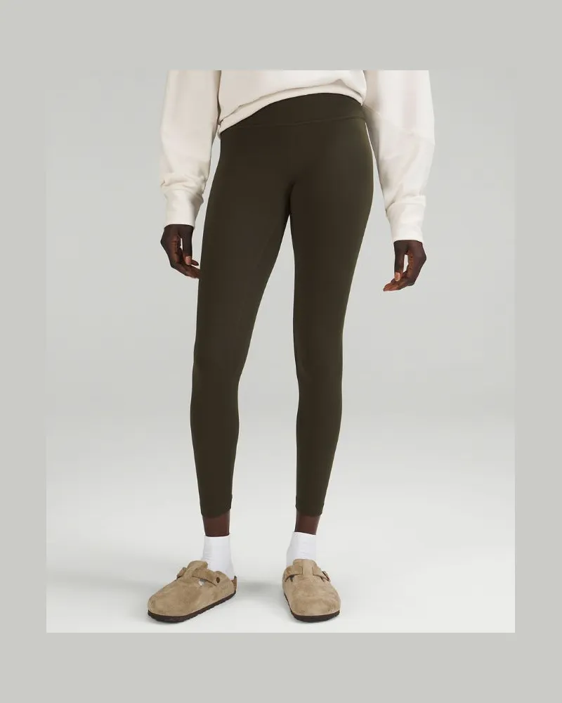LULULEMON Align Hose mit hohem Bund für Frauen – 63,5 cm – Größe in Dark Olive Dark