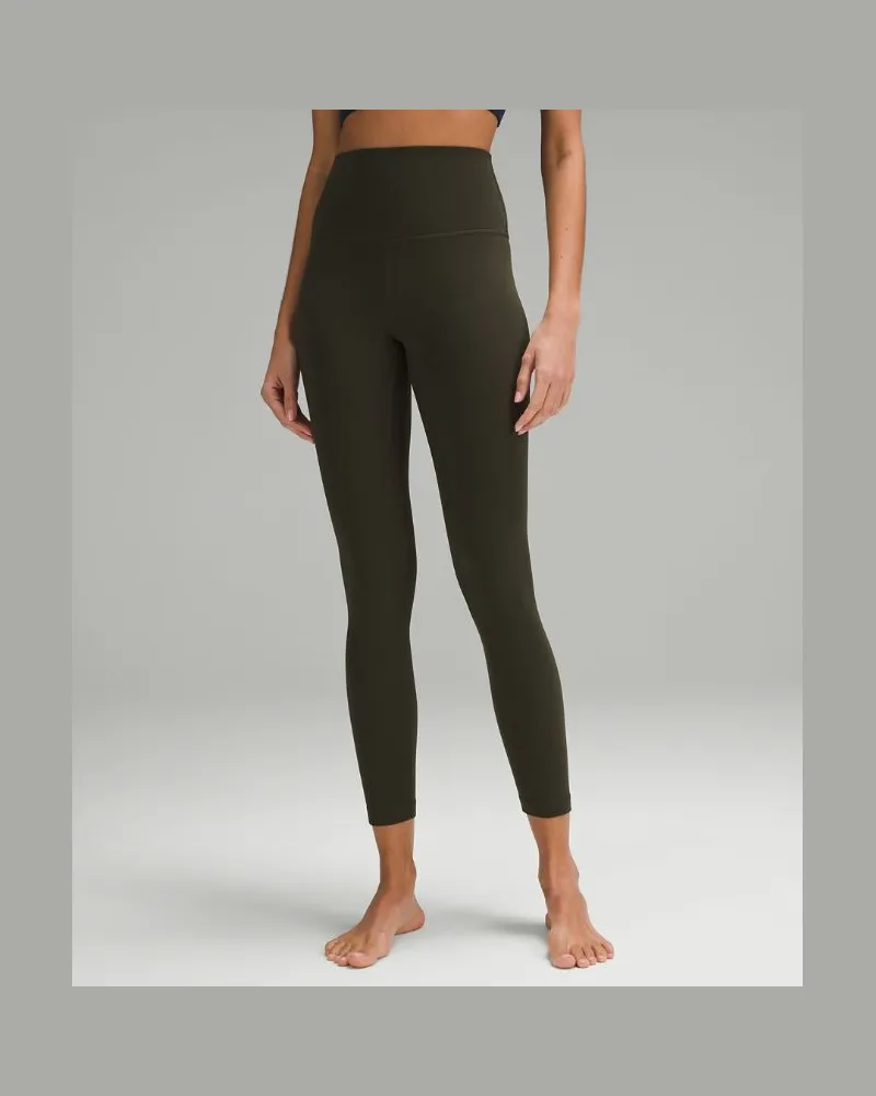 LULULEMON Align Hose mit hohem Bund für Frauen – 63,5 cm – Größe in Dark Olive Dark