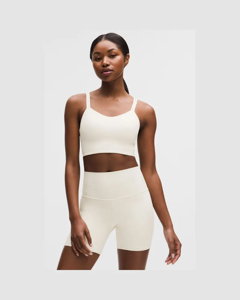 LULULEMON Like a Cloud Longline-BH Leichter Halt B/C Cups für Frauen – Größe in Light Ivory Light