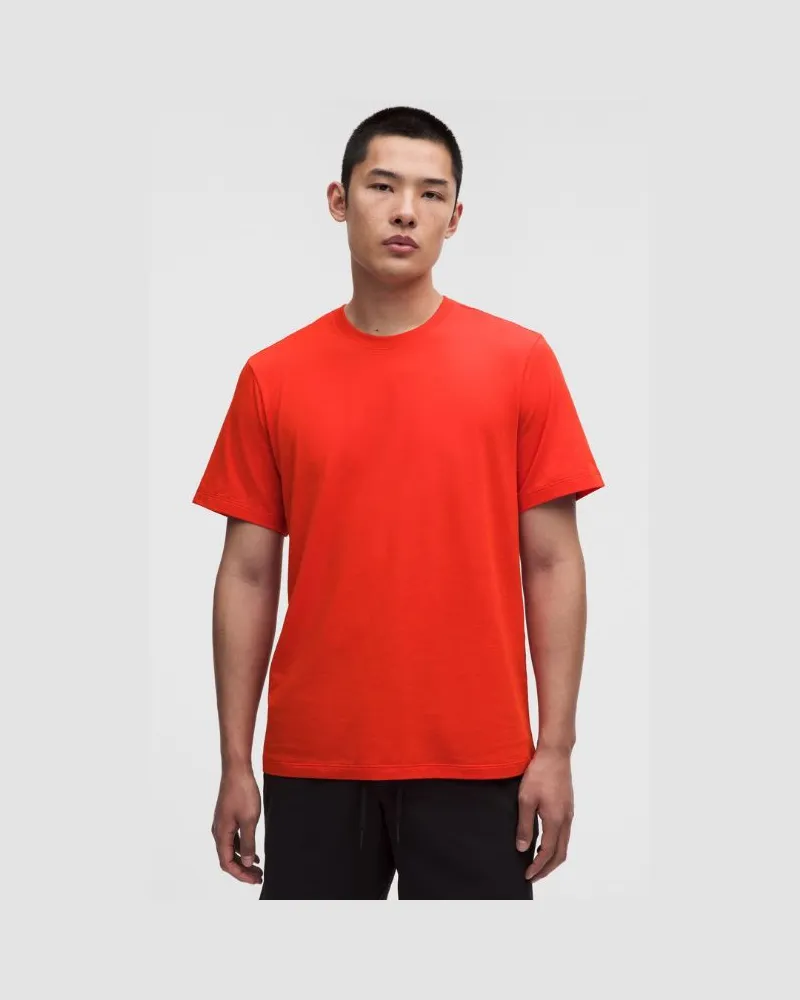 LULULEMON Zeroed In Kurzarmshirt für Männer – Größe in Cherry Ember Cherry