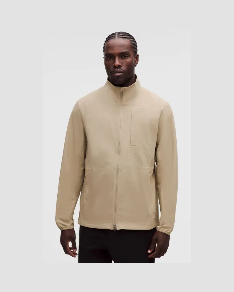 LULULEMON Sojourn Windbreaker-Jacke für Männer – Khaki – Größe Rumble