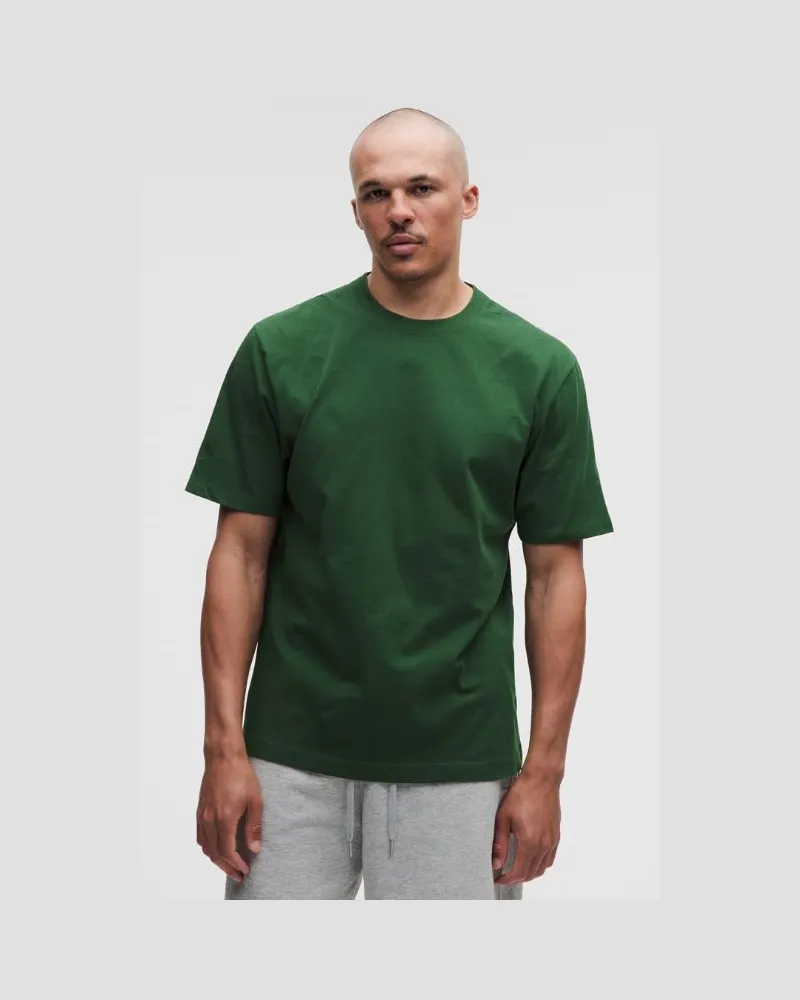 LULULEMON T-Shirt aus schwerem Baumwoll-Jersey für Männer – Größe in Green Cove Green