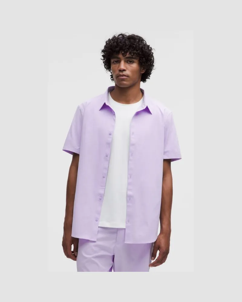 LULULEMON Airing Easy Kurzarm-Shirt für Männer – Größe in Lavender Frost Lavender
