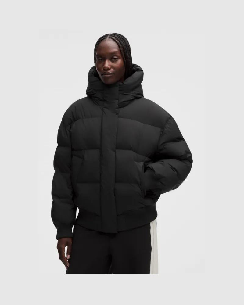 LULULEMON Puffer-Bomberhoodie für Frauen – Größe in Schwarz Schwarz