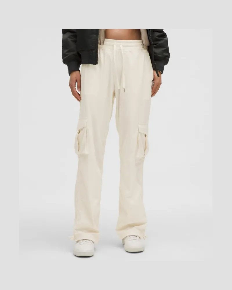 LULULEMON Dance Studio Hose mit mittelhohem Bund und Cargotaschen im Relaxed Fit für Frauen – Größe in Light Ivory Light