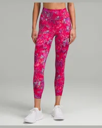 LULULEMON Fast and Free Leggings mit hohem Bund und Taschen Spliced