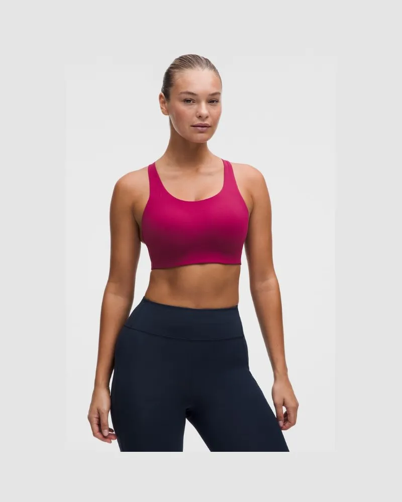 LULULEMON Energy BH mit starkem Halt für Frauen – Größe in Raspberry Rave Raspberry