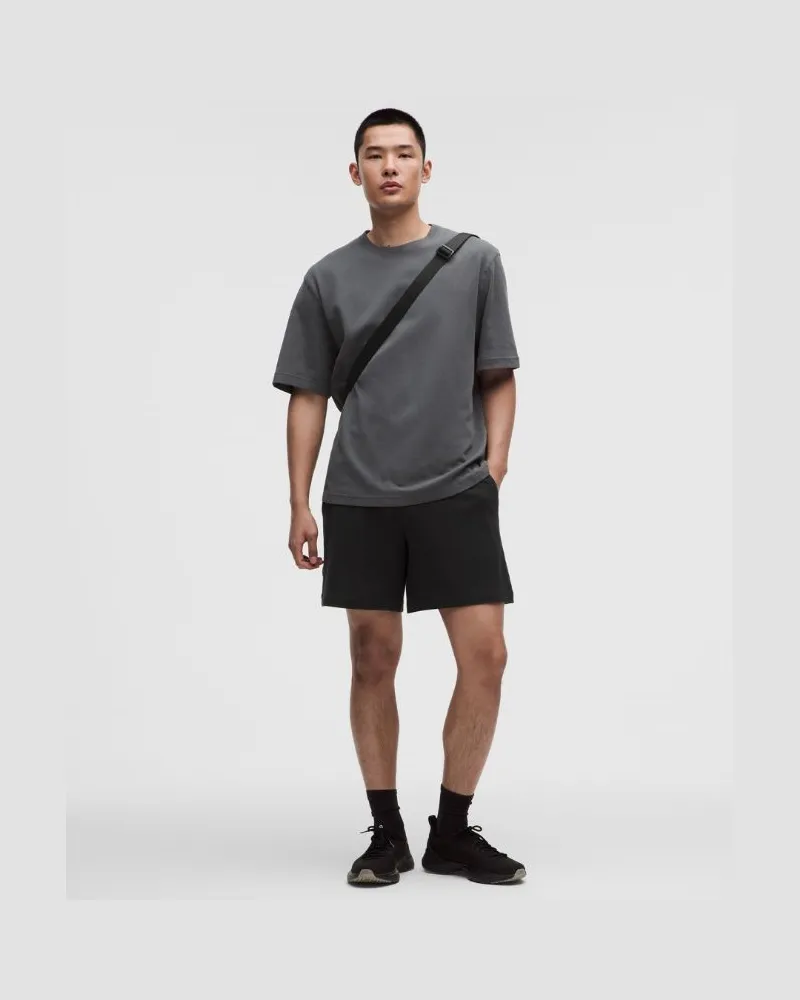 LULULEMON Pique Performer Shorts im Relaxed Fit für Männer – 18 cm – Größe in Schwarz Schwarz