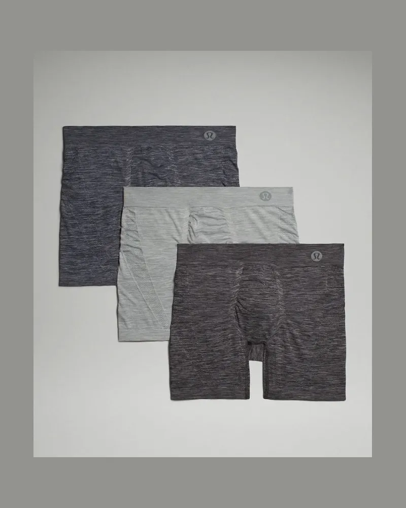 LULULEMON Rapid Vent Tech Boxershorts 3er Pack Heathered