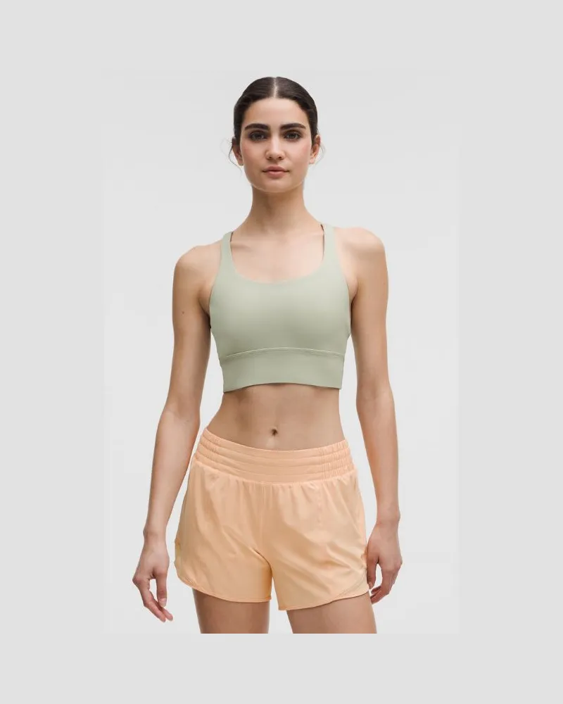 LULULEMON Energy BH Lang für Frauen – Größe in Fog Green Fog