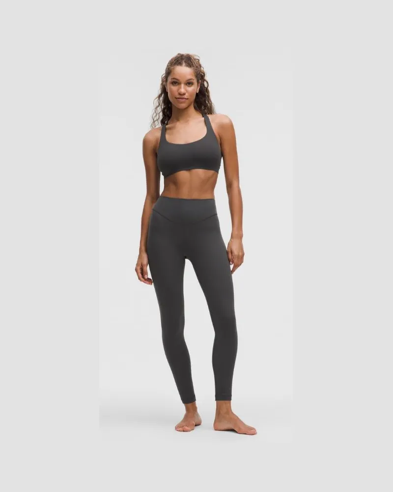 LULULEMON Wunder Under Leggings mit hohem Bund Full-On Luxtreme für Frauen – 64 cm – Größe in Graphite Grey Graphite