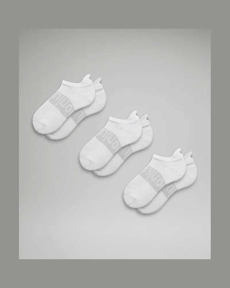 LULULEMON Power Stride Tab Socken 3er-Pack für Männer – Größe L in White White