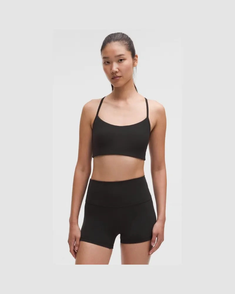 LULULEMON Flow Y BH Leichter Halt für A/B-Cups Evolve für Frauen – Größe in Black Black