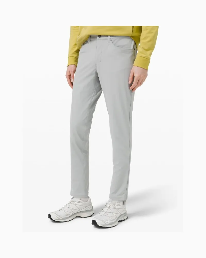 LULULEMON ABC Hose im Slim Fit mit 5 Taschen Warpstreme für Männer – 81 cm – Größe in Silver Drop Silver
