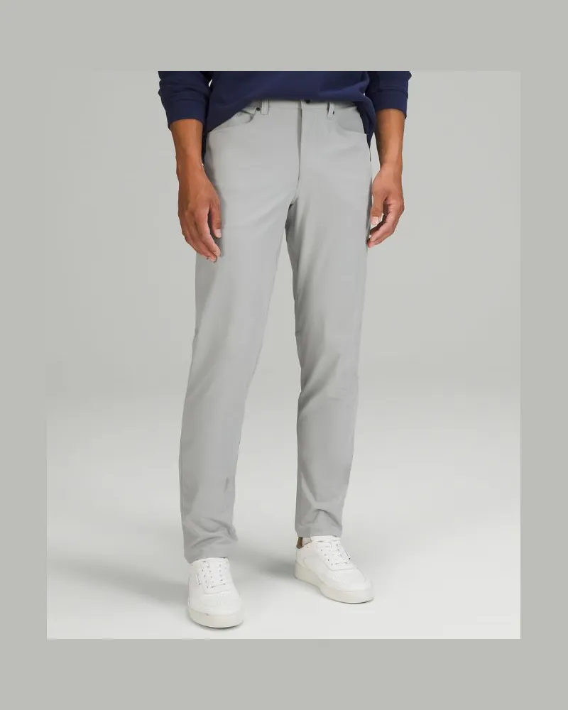 LULULEMON ABC Hose im Slim Fit mit 5 Taschen Warpstreme für Männer – 81 cm – Größe in Silver Drop Silver