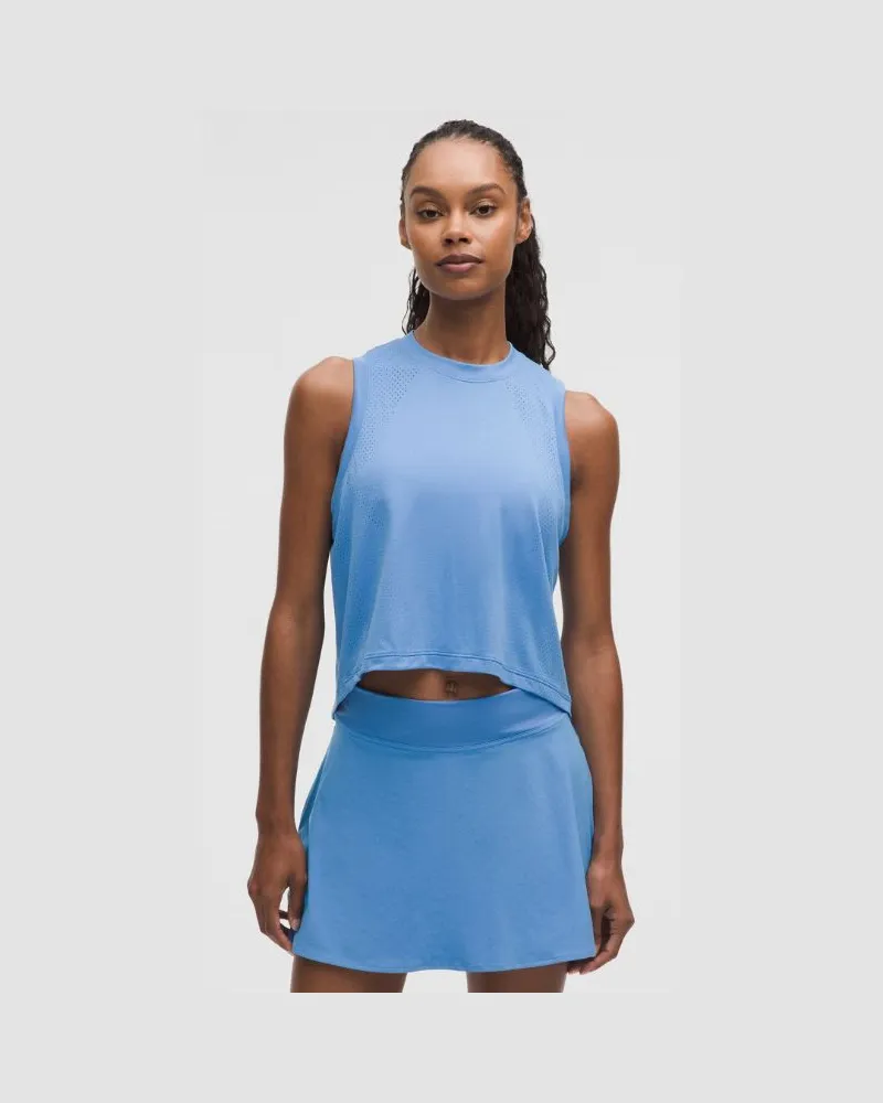 LULULEMON Swiftly Crop-Tanktop im Oversized Fit für Frauen – Größe in Pool Party Pool