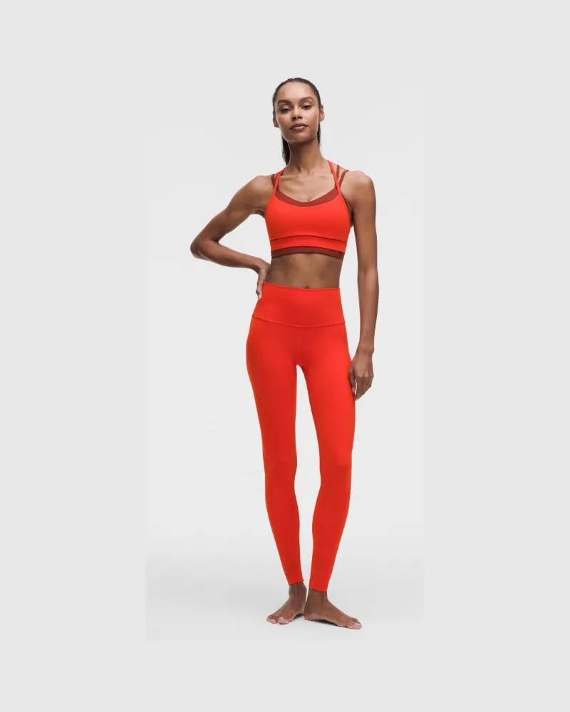 LULULEMON Align Leggings mit hohem Bund für Frauen – 71 cm – Größe in Cherry Ember Cherry
