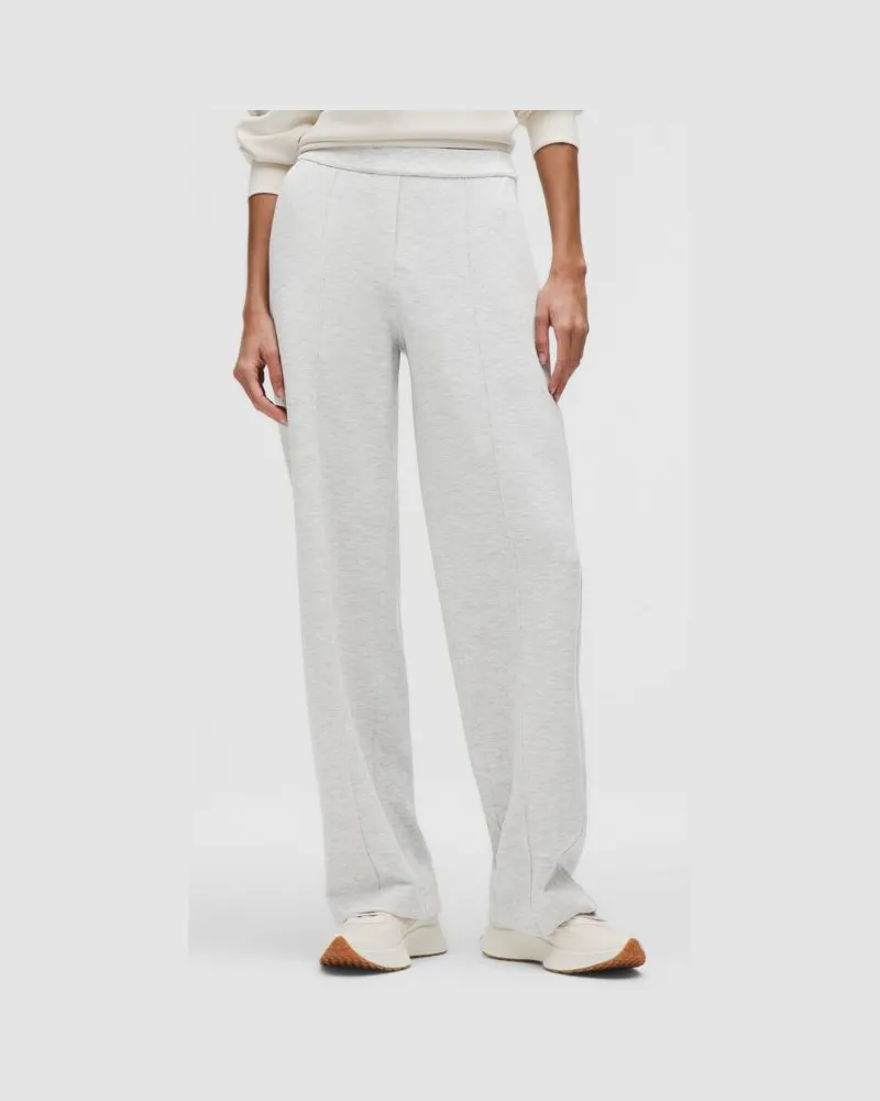 LULULEMON Faltenhose mit mittelhohem Bund aus Softstreme Regular für Frauen – Größe in Heathered Core Ultra Light Grey Heathered