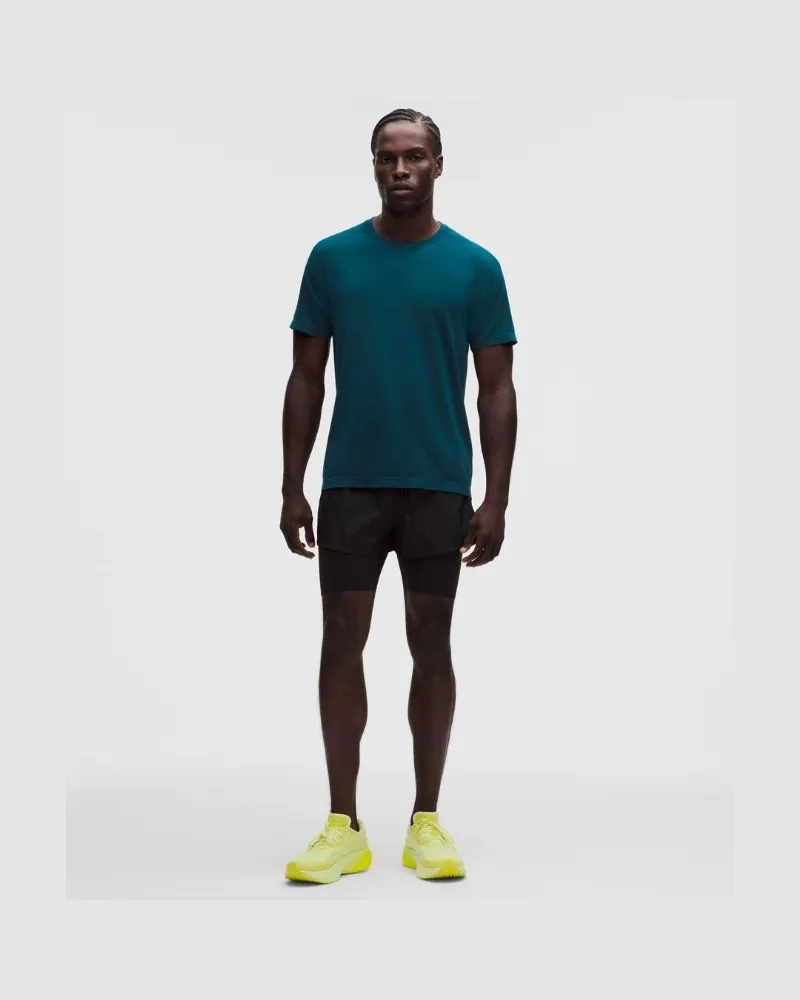 LULULEMON Metal Vent Tech T-Shirt für Männer – Größe in Remixed Marine Remixed