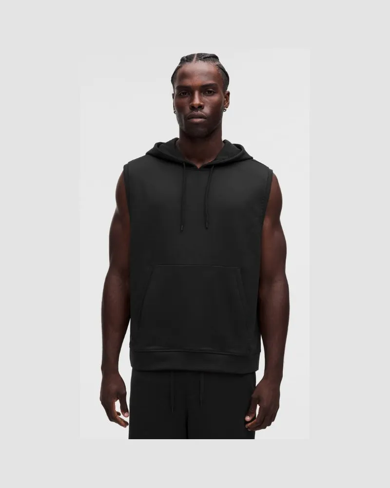 LULULEMON Warm-up Ärmelloser Gym-Hoodie für Männer – Größe in Schwarz Schwarz