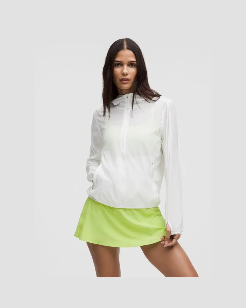 LULULEMON Atmungsaktive leichte Trainingsjacke für Frauen – Größe in White White