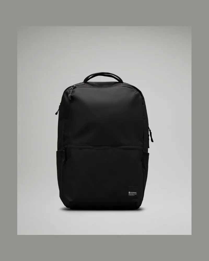 LULULEMON Rucksack mit Doppelreißverschluss 22 L – Größe in Black/Traverse Grey Black
