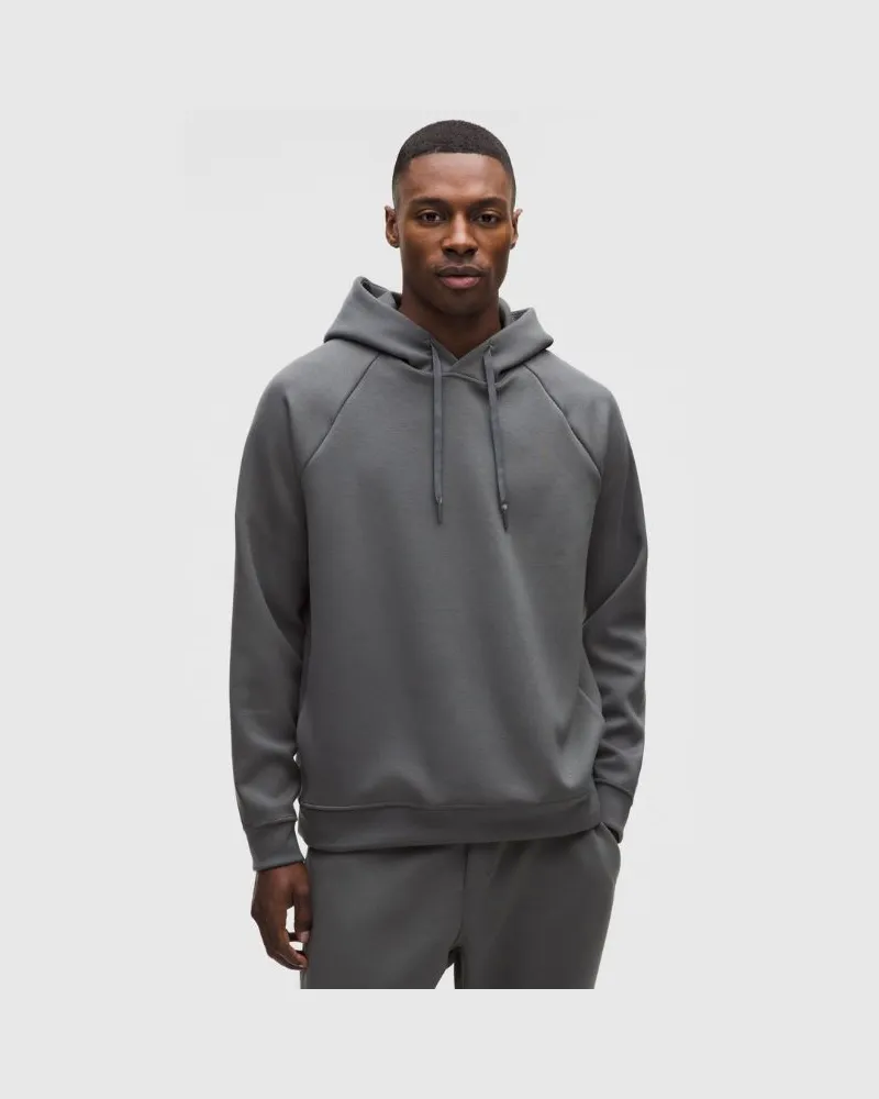 LULULEMON Smooth Spacer Hoodie im Classic Fit für Männer – Größe in Onyx Grey Onyx