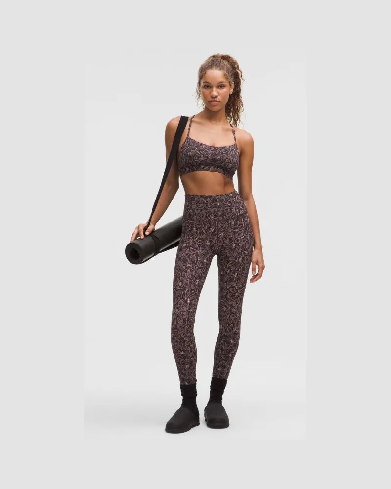LULULEMON Align Hose mit hohem Bund für Frauen – 63,5 cm – Größe in Dotted Magnolia Pink Multi Dotted