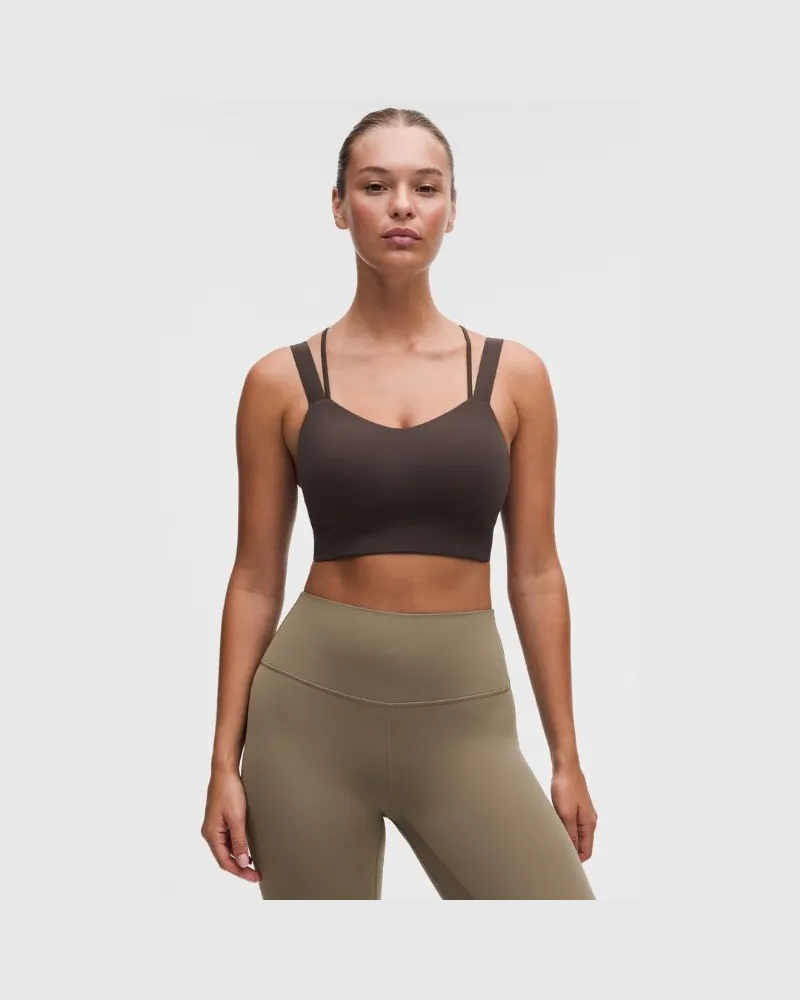 LULULEMON Like a Cloud Longline-BH Leichter Halt D/DD-Cups für Frauen – Größe in Mahogany Muse Mahogany