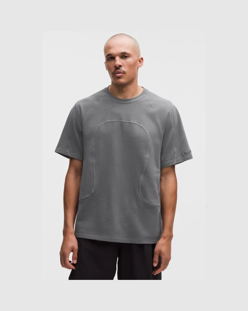 LULULEMON Kurzarmshirt aus Bio-Baumwolljersey SLNSH Kollektion für Männer – Größe in Anchor Anchor