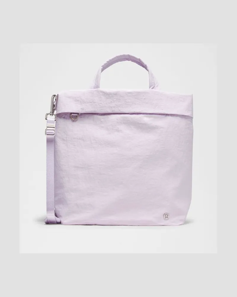 LULULEMON On My Level Tote-Bag Größe in Light Ivory/Gold Light