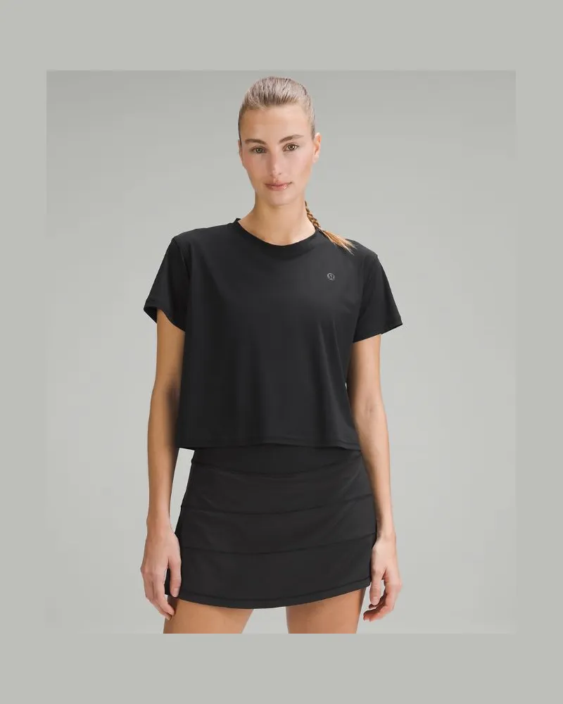 LULULEMON Lightweight Tennis Crewneck T-Shirt für Frauen – Größe in Black Black