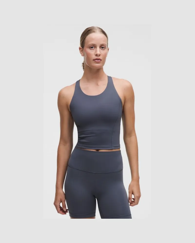 LULULEMON Wunder Train Racerback-Tanktop Mittlerer Halt für B/C-Cups für Frauen – Größe in Dusty Diamond Dusty