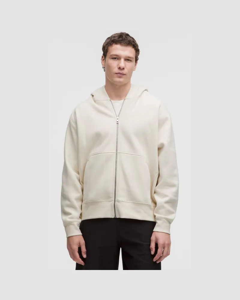 LULULEMON Steady State-Hoodie mit Reißverschluss aus SuperLoft für Männer – Größe in Light Ivory Light
