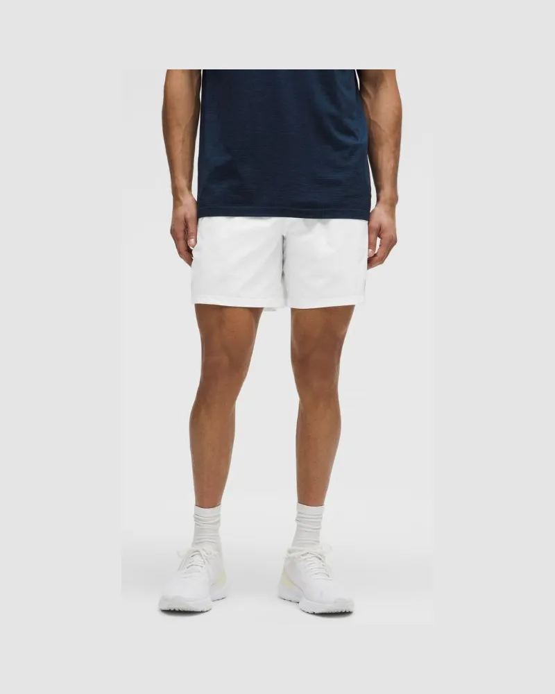 LULULEMON Pace Breaker Shorts ohne Liner für Männer – 18 cm – Größe in White White