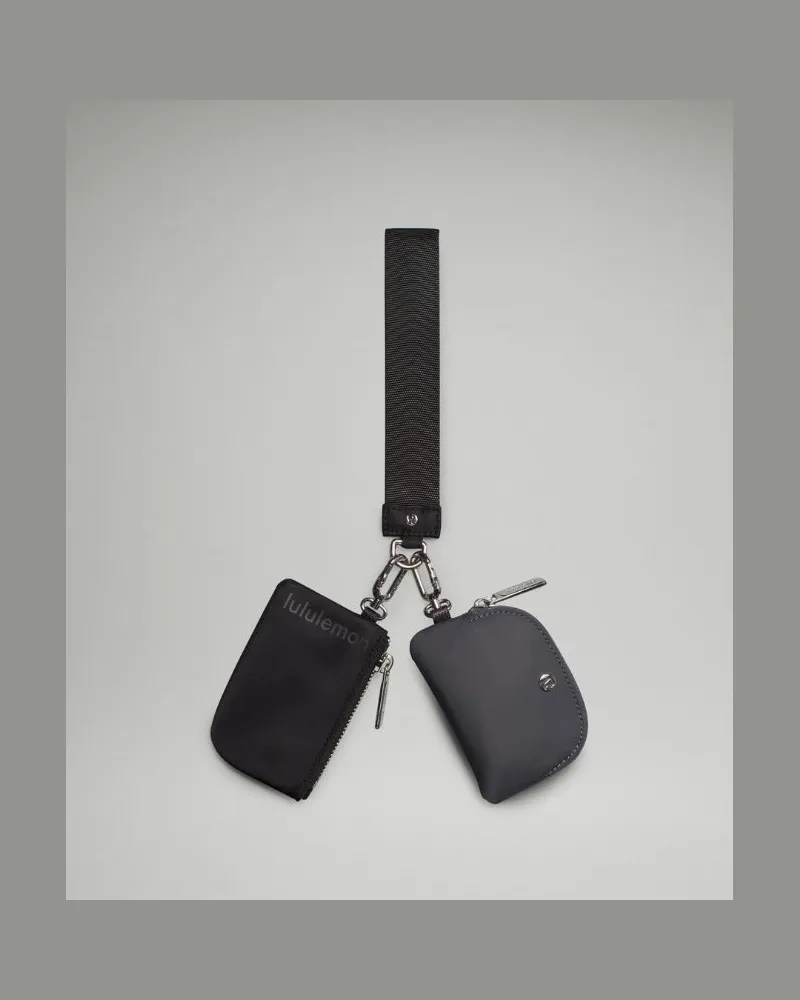 LULULEMON Armband mit zwei Beuteln in Black/Traverse Grey Black