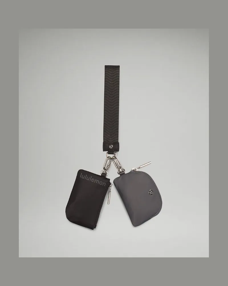 LULULEMON Armband mit zwei Beuteln in Black/Traverse Grey Black