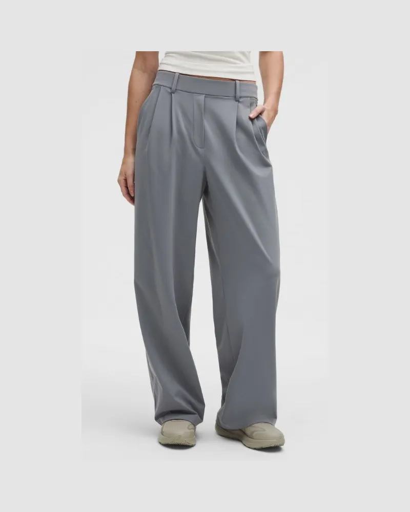 LULULEMON Daydrift Hose mit hohem Bund Normale Länge für Frauen – Größe in Solar Grey Solar