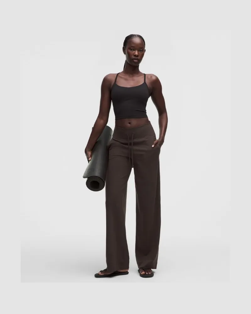 LULULEMON Groove Hose mit hohem Bund und weitem Bein Normale Länge für Frauen – Größe in Mahogany Muse Mahogany